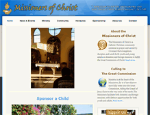 Tablet Screenshot of missionersofchrist.org